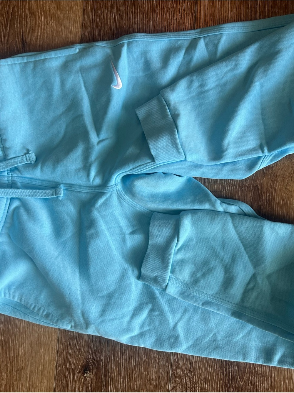 Nike Aqua Zip Hoodie with White Swoosh